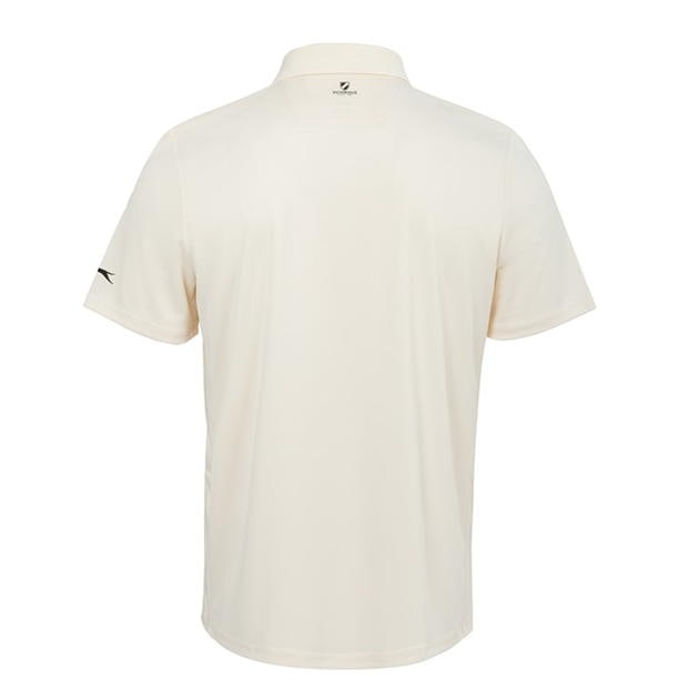 Cream - Slazenger - Short Sleeve Cricket Shirt Mens