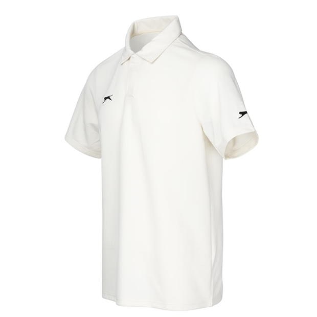 White - Slazenger - Aero Cricket Shirt Adults