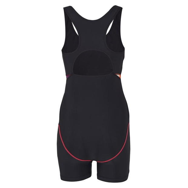 Black/Orange - Slazenger - Splice Boyleg Swimsuit Womens