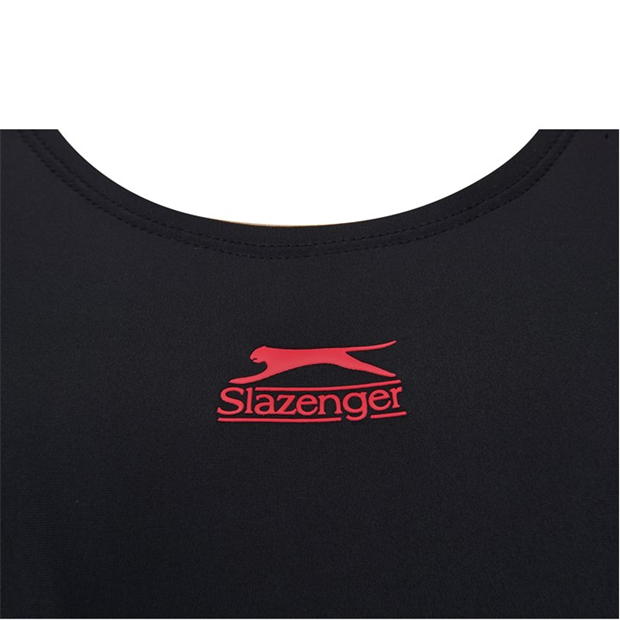 Black/Orange - Slazenger - Splice Boyleg Swimsuit Womens