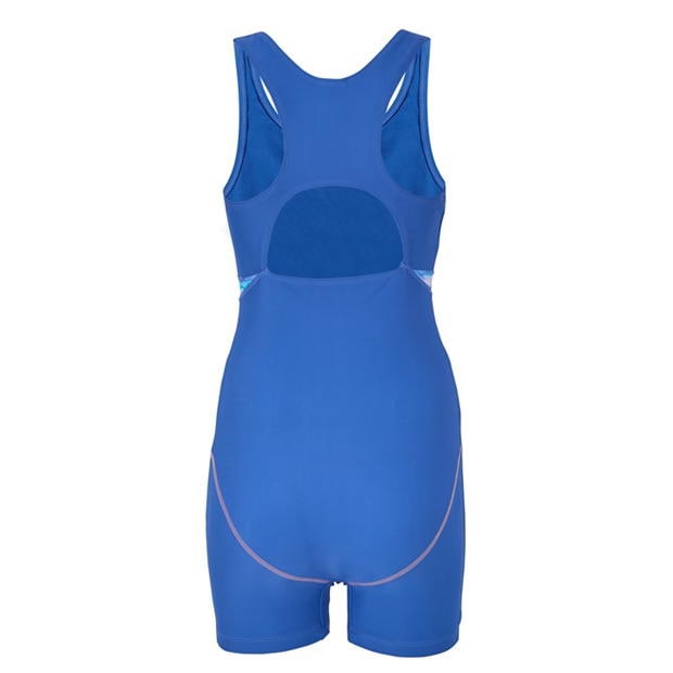 Blue/Purple - Slazenger - Splice Boyleg Swimsuit Womens