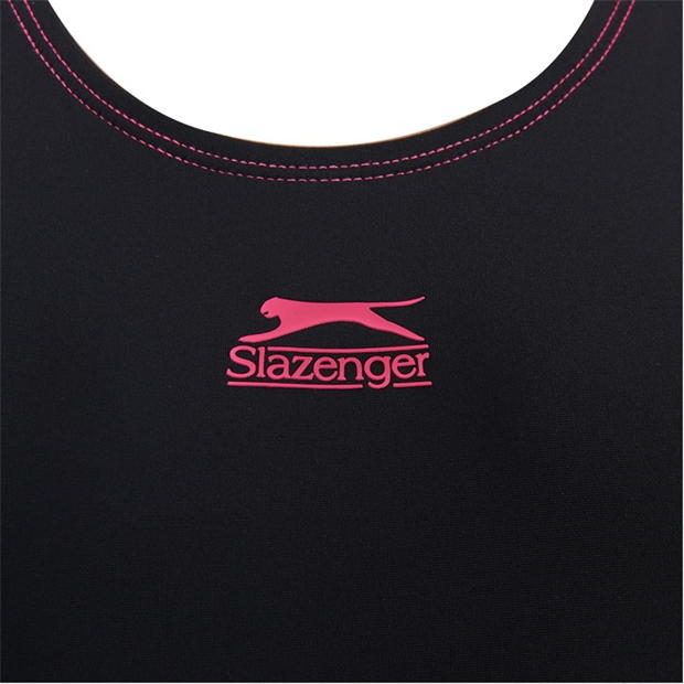 Black - Slazenger - Splice Boyleg Swimsuit Girls