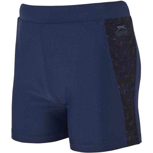 Navy/Black - Slazenger - Splice Swimming Shorts Junior Boys