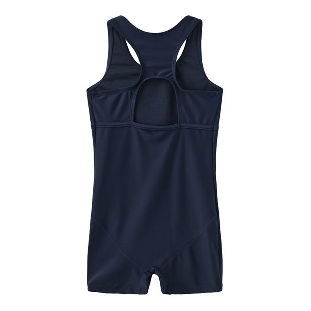 Navy - Slazenger - LYCRA® XTRA LIFE™ Boyleg Swimming Suit Junior Girls