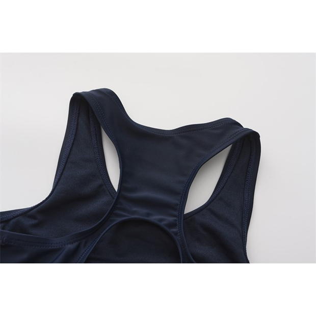 Navy - Slazenger - LYCRA® XTRA LIFE™ Boyleg Swimming Suit Junior Girls
