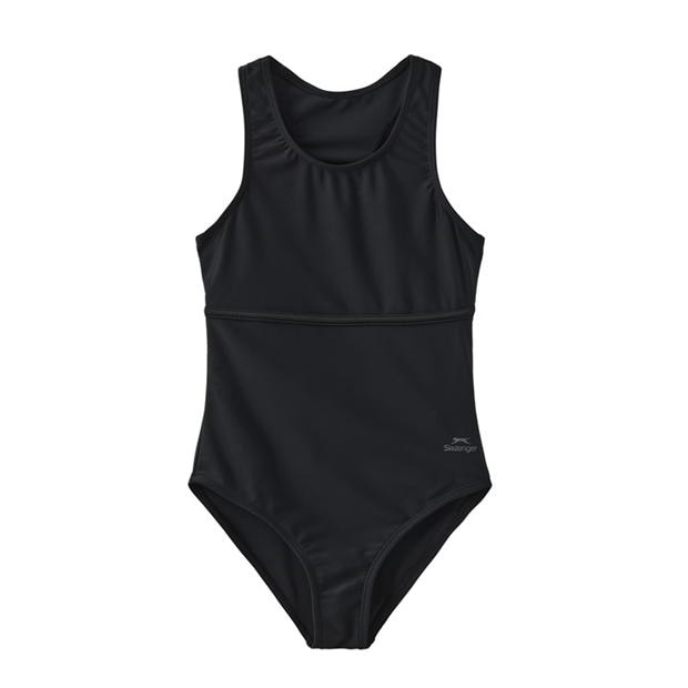 Black - Slazenger - LYCRA® XTRA LIFE™ Racer Back Swimsuit Girls