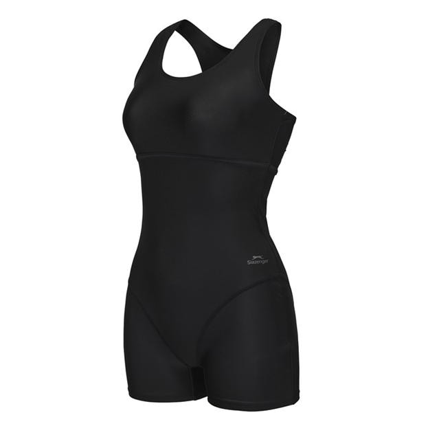 Black - Slazenger - LYCRA® XTRA LIFE™ Boyleg Swimsuit Ladies