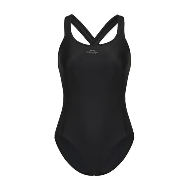 Black - Slazenger - LYCRA® XTRA LIFE ™ X Back Swimsuit Ladies