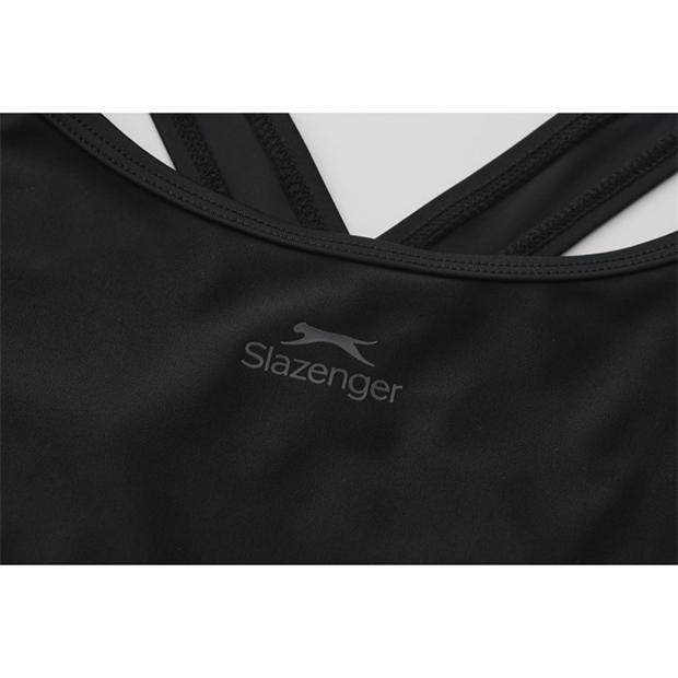 Black - Slazenger - LYCRA® XTRA LIFE ™ X Back Swimsuit Ladies