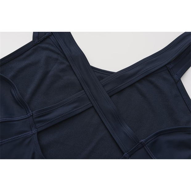 Navy - Slazenger - LYCRA® XTRA LIFE ™ X Back Swimsuit Ladies