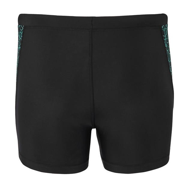 Black/Green - Slazenger - Splice Swimming Boxers Mens