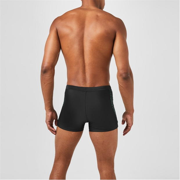 Black/Green - Slazenger - Splice Swimming Boxers Mens