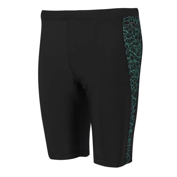 Black/Green - Slazenger - Splice Swimming Jammers Mens