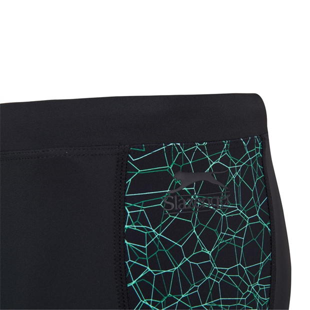 Black/Green - Slazenger - Splice Swimming Jammers Mens