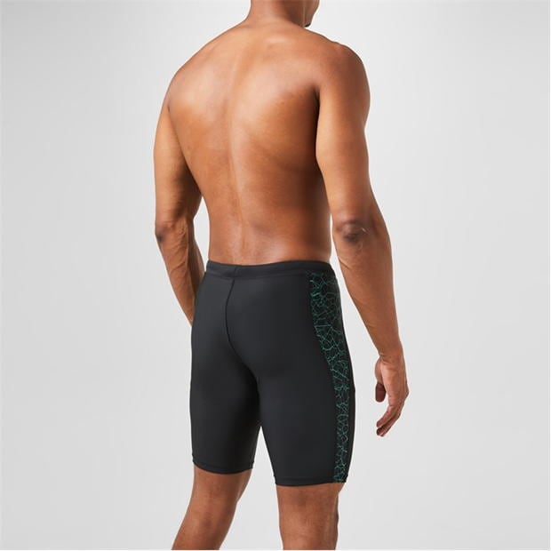 Black/Green - Slazenger - Splice Swimming Jammers Mens