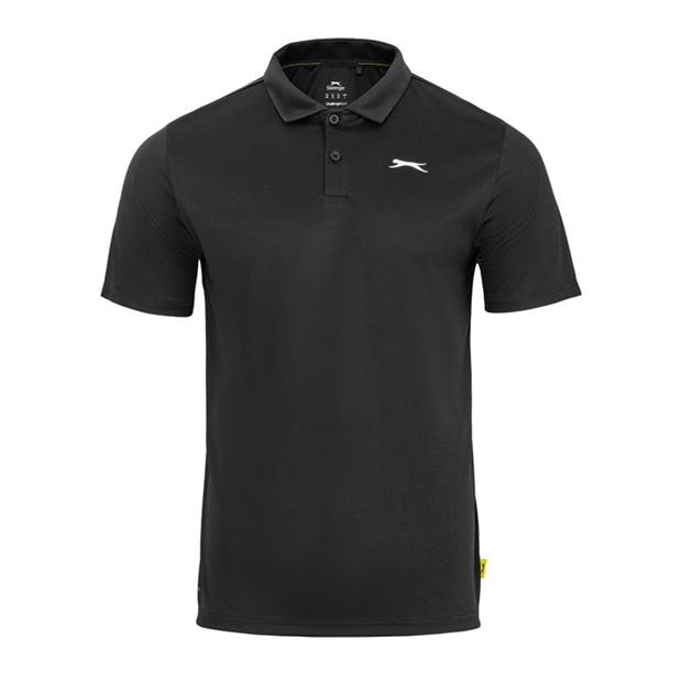 Black - Slazenger - Golf Solid Polo