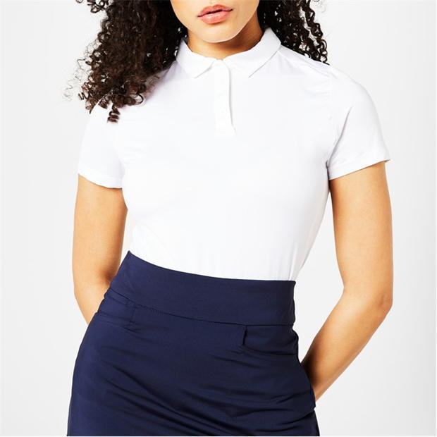 White - Slazenger - Plain Polo Shirt Womens