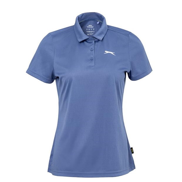 Light Blue - Slazenger - Plain Polo Shirt Womens