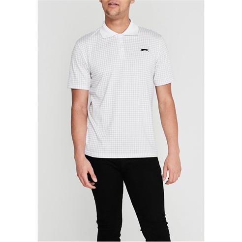 Slazenger - Check Golf Polo Mens