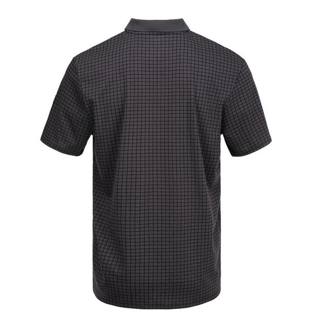 Charcoal - Slazenger - Check Golf Polo Mens