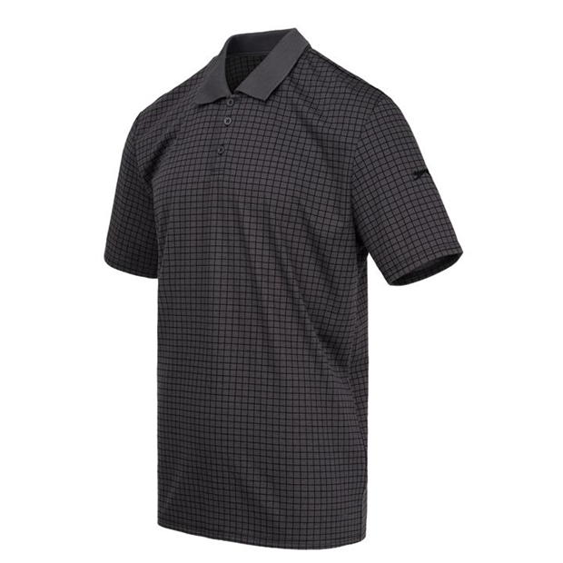 Charcoal - Slazenger - Check Golf Polo Mens