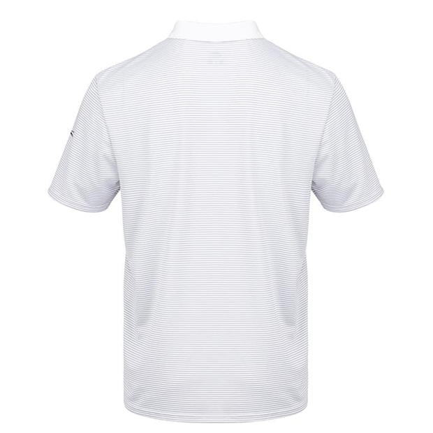 White - Slazenger - Micro Stripe Golf Polo Shirt Mens