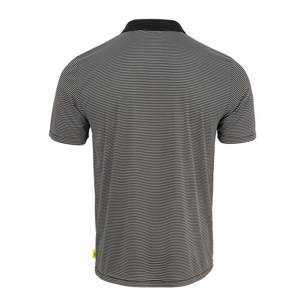 Black - Slazenger - Micro Stripe Golf Polo Shirt Mens