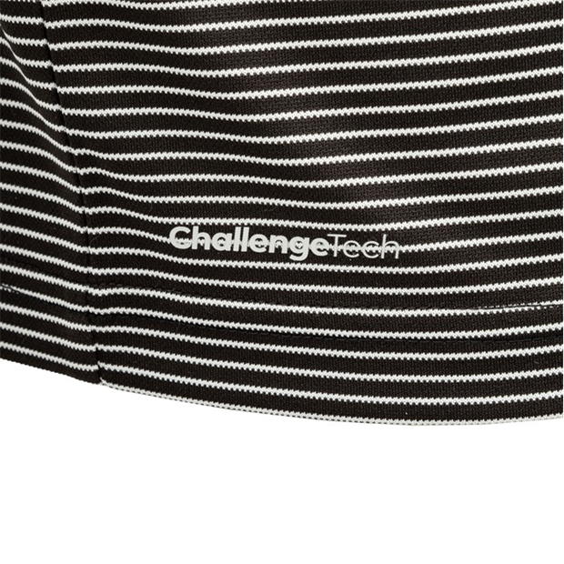 Black - Slazenger - Micro Stripe Golf Polo Shirt Mens