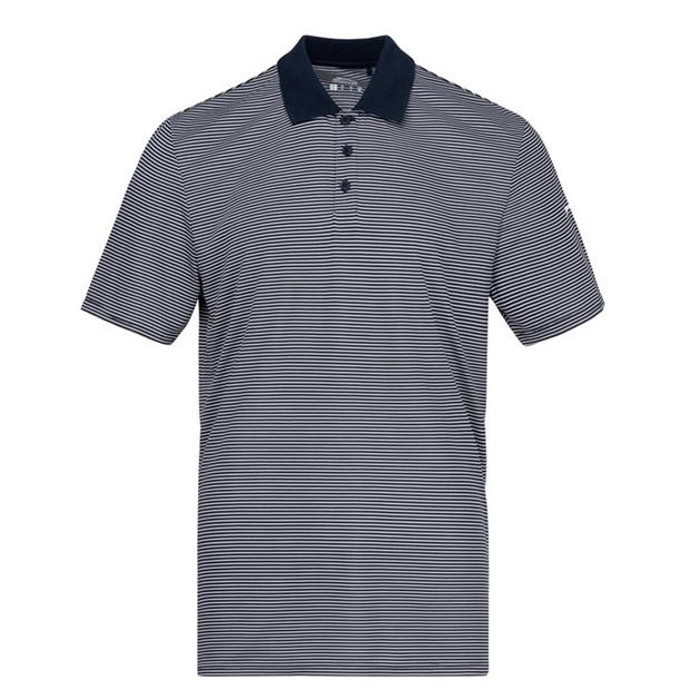 Navy - Slazenger - Micro Stripe Golf Polo Shirt Mens
