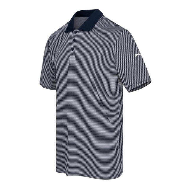 Navy - Slazenger - Micro Stripe Golf Polo Shirt Mens