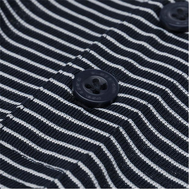 Navy - Slazenger - Micro Stripe Golf Polo Shirt Mens