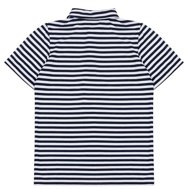 Navy - Slazenger - Stripe Polo Shirt Junior