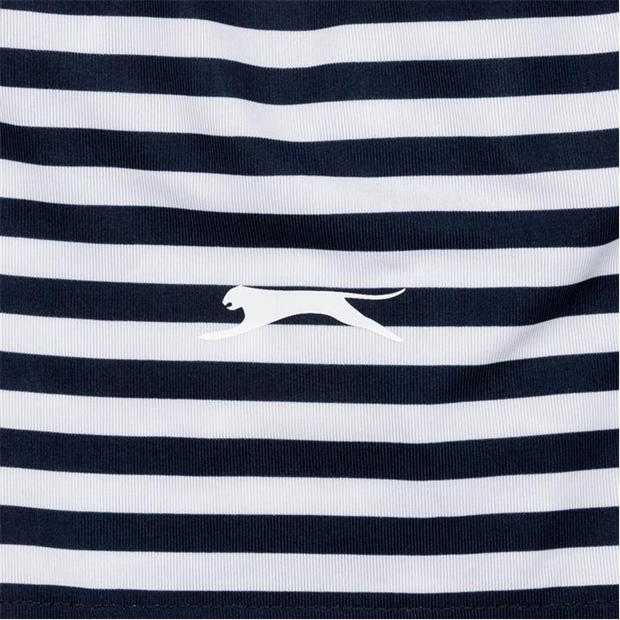 Navy - Slazenger - Stripe Polo Shirt Junior