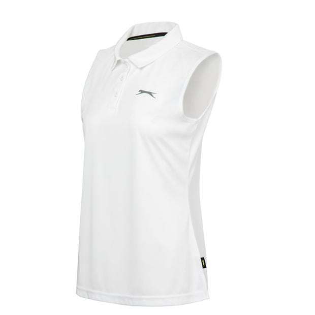 White - Slazenger - Sleeveless Polo Shirt Womens