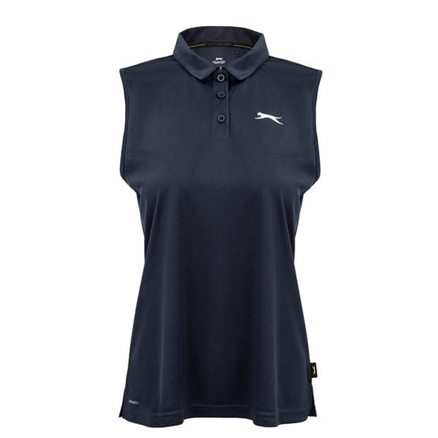 Navy - Slazenger - Sleeveless Polo Shirt Womens