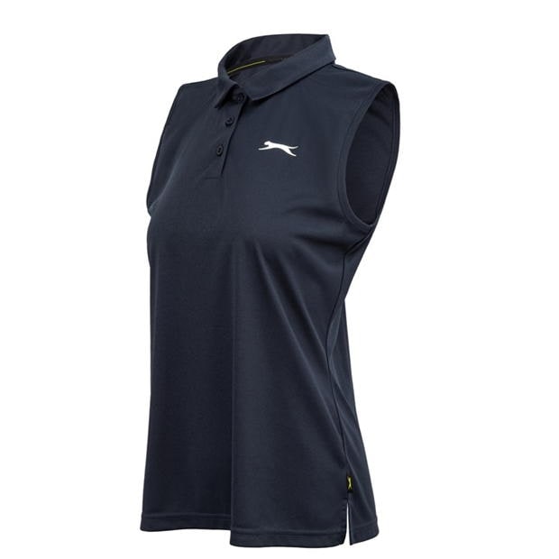 Navy - Slazenger - Sleeveless Polo Shirt Womens