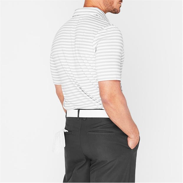 White - Slazenger - Stripe Polo Shirt Mens