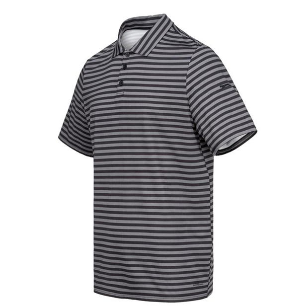 Black - Slazenger - Stripe Polo Shirt Mens