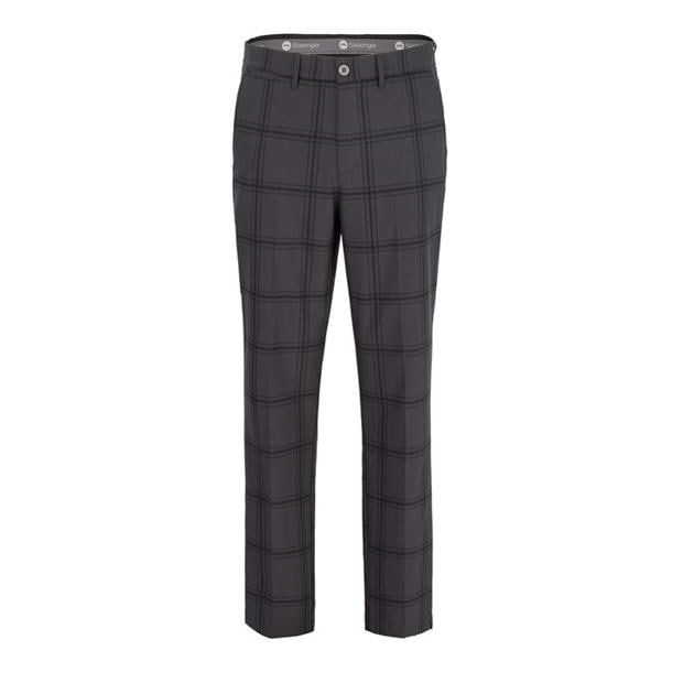 Charcoal - Slazenger - Check Golf Trousers Mens