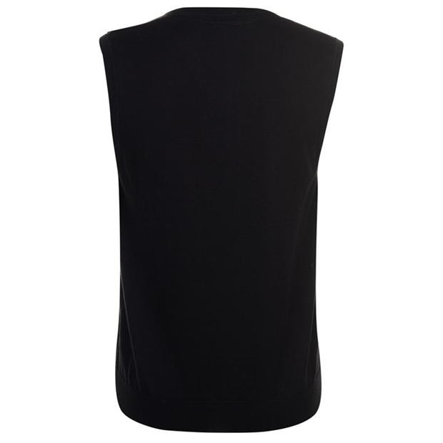 Black - Slazenger - V Neck Knitted Pullover Mens