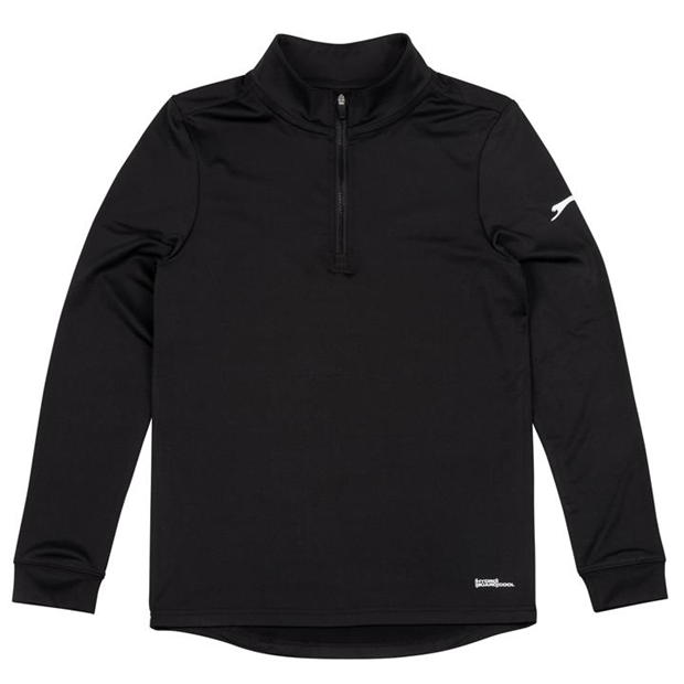 Black - Slazenger - Pullover Zip Top Juniors