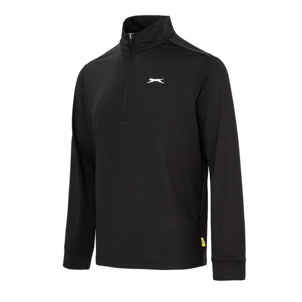 Black - Slazenger - Zip Pullover Top Mens