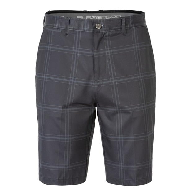 Charcoal - Slazenger - Check Shorts Mens