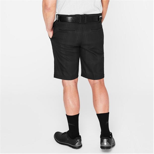 Charcoal - Slazenger - Check Shorts Mens