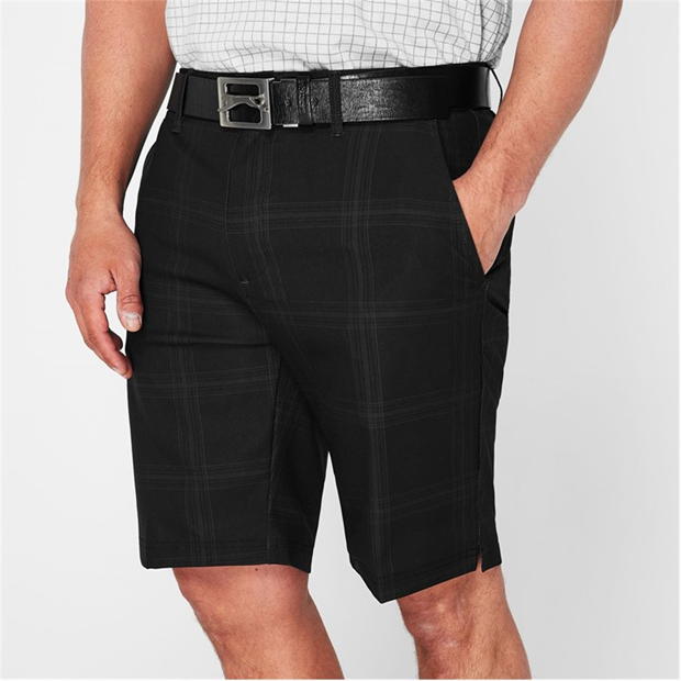 Charcoal - Slazenger - Check Shorts Mens