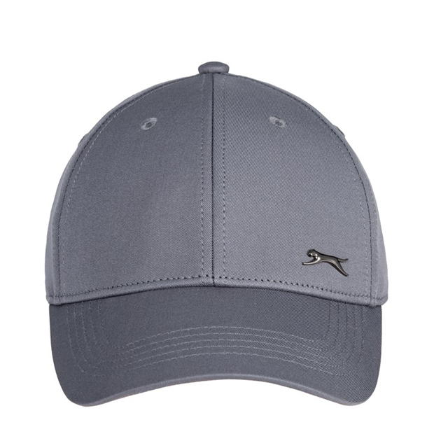 Grey - Slazenger - Classic Metal Badge Baseball Cap