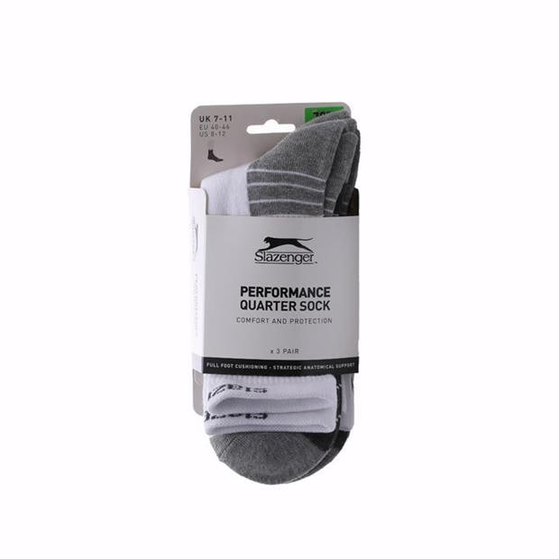 White - Slazenger - Socks 3 Pack