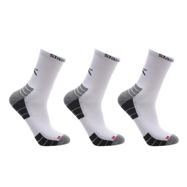 White - Slazenger - Socks 3 Pack