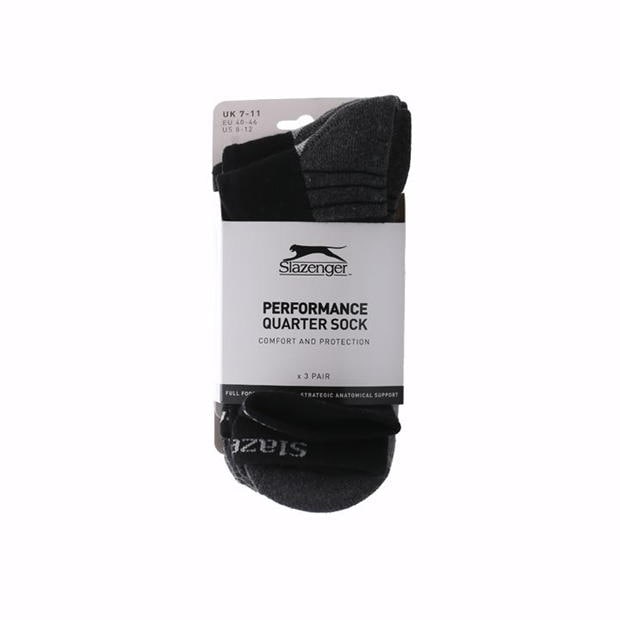 Black - Slazenger - Socks 3 Pack