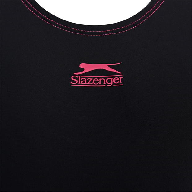 Black - Slazenger - Splice Racerback Swimsuit Junior Girls